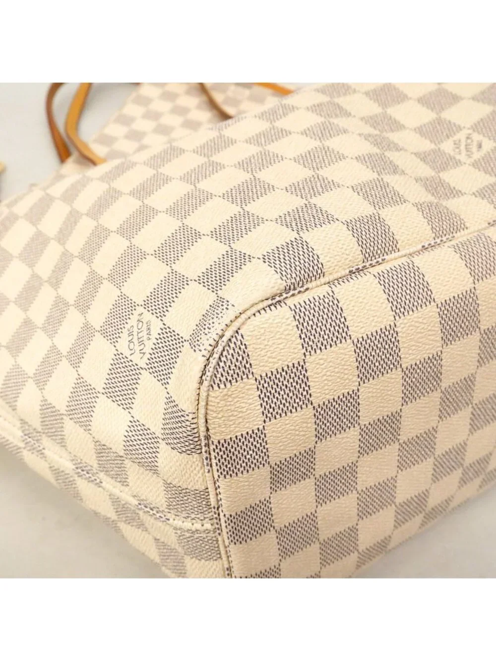 Louis Vuitton Tote Bag Damier Azur Neverfull MM Rose Ballerine